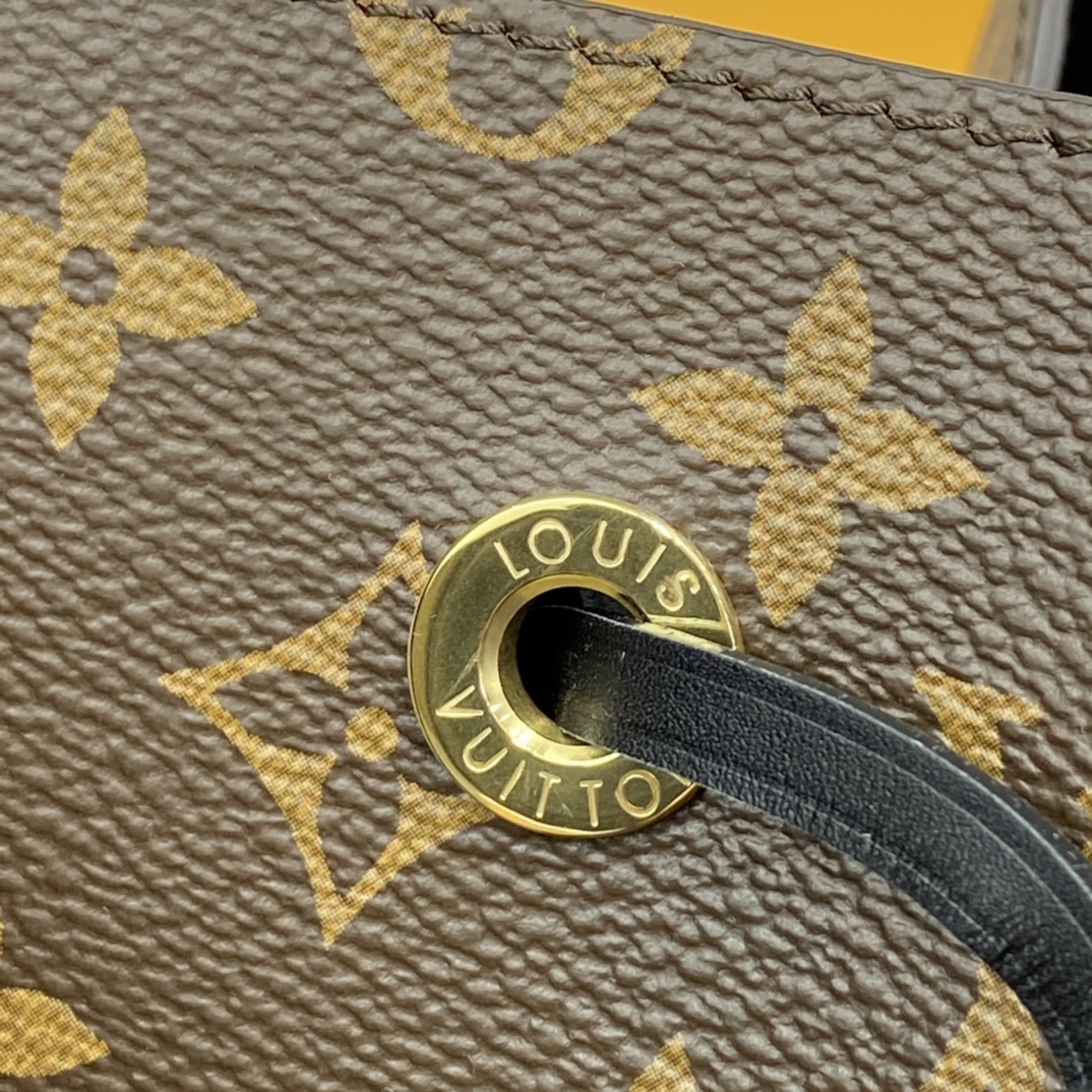 Louis Vuitton NEONOE MM Bucket Bag Monogram M44020 Black